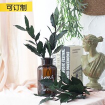 (Mountain tree) home decoration handmade leaves natural plants dried flowers floral art with hay dry flowers shooting props