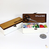 Needle box set dormitory student storage box Korea imported high-end Cross Stitch tool retro style home embroidery