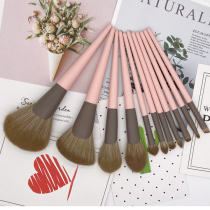 Makeup brush set 11 small pudding novice Cangzhou super soft powder blush eyeshadow brush full set