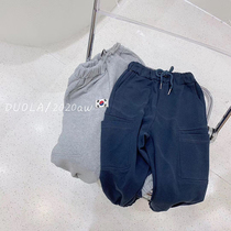 Male and female childrens sports pants fall 2022 new fall loose trousers Childrens autumn clothing pants outside wearing pants