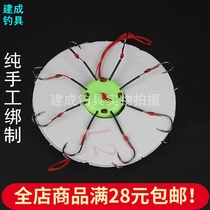  Red line flap hook Fish hook explosion hook Plate hook Replica hook Bran cake hook Eight claw hook clip cake hook fishing