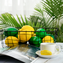 Simulation lemon model fake fruit large ice cube acrylic ice grain food photo props window ornaments decorations