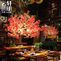 Plant chandelier Chinese style restaurant Music dining bar Bar Chandelier Qing Bar Barbecue hot pot card seat Net red chandelier