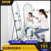 Dressing mirror floor-to-ceiling full-length mirror simple home bedroom fitting mirror student dormitory vanity mirror thin stereo mirror