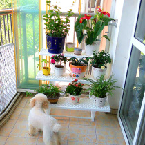 Flower stand iron European multi-level floor living room balcony plant stand simple multifunctional assembly iron flower stand