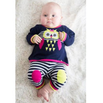 Beauty single newborn baby girl knitwear suit jacket pants 3-9 months