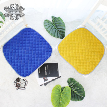 Yu Luo solid color seat cushion Winter thin seat cushion seat cushion cushion Nordic modern simple plush non-slip mat Household cushion