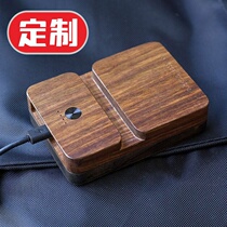 Solid Wood Personality Company Logo Custom Gift Phone Tablet Bracket Mobile Power Supply 10000 MAh Charging Treasure