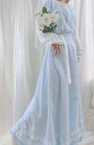 Like to ask for a collection)) Alice)) Tang-made round neck overstretched short shirt with half sleeve crumbled and Han Chinese eclectic everyday