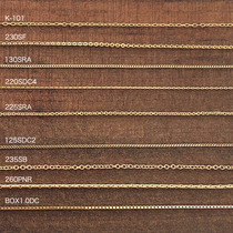 Guihe Manufacturing Co. Japan imported handmade accessories copper gold-plated very thin chain necklace ear chain ear chain