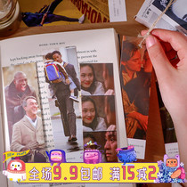 ins Wind movie paper bookmarks Classical creative students with retro diy card paper oil painting landscape gift decoration