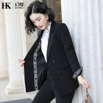 Casual blazer womens Korean version of the small fragrance suit British formal fashion high-end socialite president professional suit