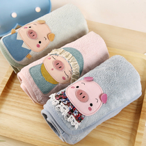 Couple towel pure cotton water absorption does not lose hair Bath quick-drying cute girl hand towel male face wash household children