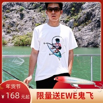 EWE beauty rvvvr 21 new original printed hook soul short sleeve tide T-shirt summer Luya fishing suit Cotton