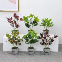 Norse simple simulation green plant fake flower plant bonsai potted modern living room interior office decoration ornaments