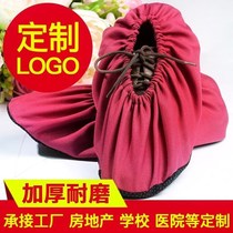 Office and household thickened cotton shoe cover for men and women non-slip wear-resistant can repeatedly wash indoor shoe cover childrens foot cover promotion