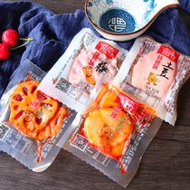Yinan spicy lotus root potato chip snack 500g cooked vegetarian spicy small snacks under the meal pickles snacks