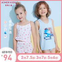Adoring children 1 year old male and female children student Angel MODAL Cartoon print summer sleeveless thin camisole