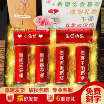 Coke customized pop can diy lettering to girlfriend birthday girl girlfriend Girlfriends Fancy Practical Wife