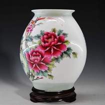 Ceramic vase full garden Jingdezhen celebrity masterpiece master Xia Guoan hand-painted spring ceramic living room decoration new