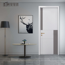 Sleeve color solid wood composite door grilled lacquered door wood door custom home indoor bedroom door suit door modern minimalist custom-made