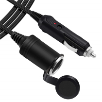 Car cigarette lighter extension cord Car power cord plug 12V refrigerator extension cord socket 3 meters extended