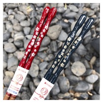 Japan ishida ishida pointed chopsticks wooden chopsticks lacquer-free cherry blossom curved cherry blossom dishwasher correspondence