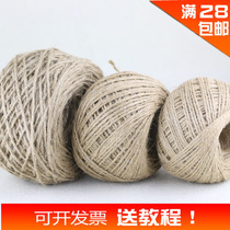  DIY handmade material accessories Hemp rope rope Hand woven hemp rope Handmade rope Tag rope Photo wall