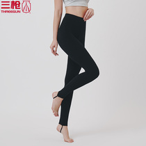Three-shot leggings womens thin autumn thin cotton womens one-piece pants elastic elastic pants waist waist 60922
