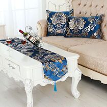 European luxury coffee table embossed table flag Home living room decoration table flag decoration table cloth art