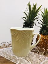 Lenox green relief mug