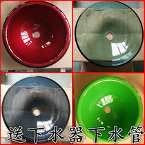 Tempered glass basin washbasin washbasin countertop basin wash basin basin single basin small basin sanitary ware bathroom