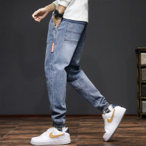 Tide brand jeans mens 2021 Spring and Autumn new trend pants boys loose leg casual trousers autumn