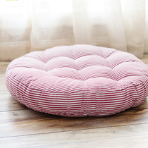 Enlarge Thickened Striped Cushion Modern Minima Round Dining Chair Cushion Tatami Floor Mat All Season Warm Computer Seat Cushion