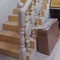 2019 new imitation jade carved stair handrail villa indoor full set of artificial jade stair handrail mold