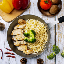 Jiazhuanbao Wrought iron uncoated Chef pan Non-stick pan Frying pan Iron pan Steak pan Induction cooker Gas stove