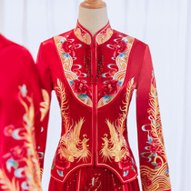 Xiuhe dress bride 2021 new Chinese wedding dress wedding dress high-end fashion show kimono female dragon and phoenix coat wedding dress