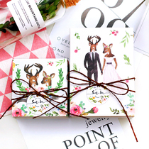 Wedding candy box Creative European wedding candy box Forest gift packaging Wedding small fresh kraft paper box