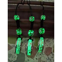 Mobile phone lanyard luminous ring Titanium steel ancient style pendant Chinese dragon mens ring pendant short pendant womens mobile phone