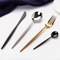 Lighting Portugal four pieces of fruit Western tableware set with knife and fork spoon stainless steel 304 stainless steel opened