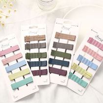 Korean net red color hairpin headdress ins simple clip bangs clip female side clip Childrens candy color small hair card