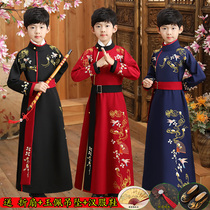 Boys Hanfu thin children Chinese style retro Tang costume boys Hanfu costume young mens autumn
