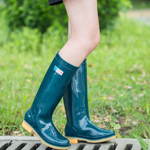 Rain boots female adult Korean fashion rain shoes high tube water boots Summer tube water shoes Waterproof non-slip rain wear galoshes