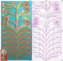 jdp relief picture European-style flower stone carving mural tombstone railing gray-scale wood carving computer carving