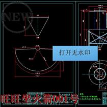 Φ3600 cyclone dust collector (Cyclone x barrel) mechanical equipment cad diagram