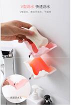 Soap box Nordic style toilet drain new style no punching simple fashion soap holder personality suction cup creative