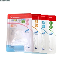 Korea original imported shellfish DoubleHeart pacifier breast milk solid feeling S SS M L baby silicone