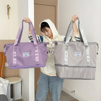 Multi-function travel bag female portable large-capacity waterproof luggage bag bag storage bag business trip waiting for childbirth travel short-distance