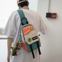 Chest Bag Men Skew Satchel Satchel Bag Casual Day Students Small Satchel Individuality Single Shoulder Bag Light Male backpack