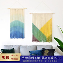 (Shading meter box)That one hanging color tapestry Pure cotton wall decoration Wall-mounted entrance B & B model room soft decoration